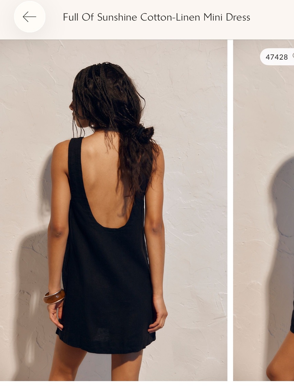 Free People Cotton-Linen Mini Dress